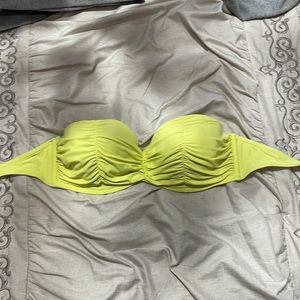 Bright yellow bikini top. Billabong!